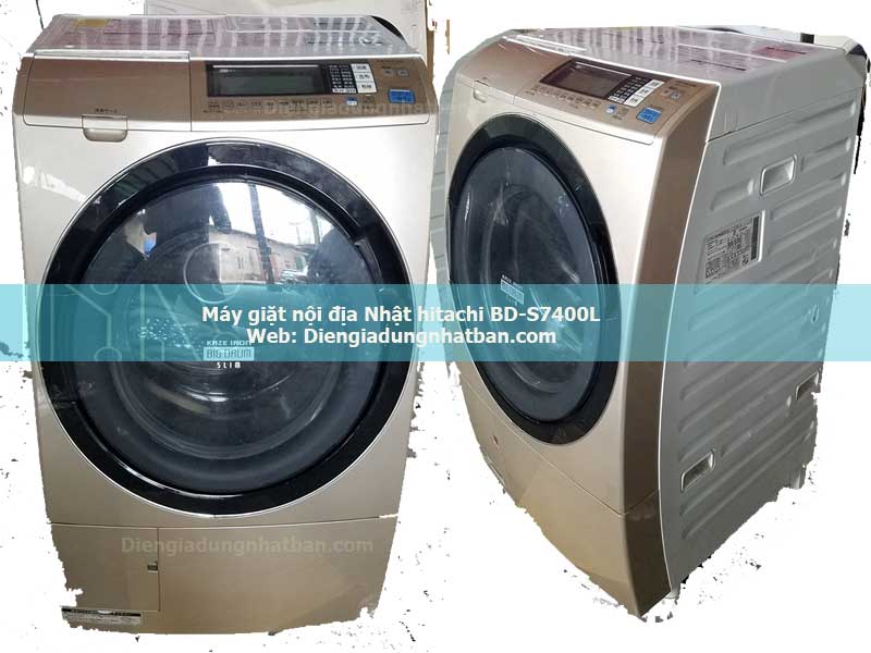 Máy giặt nội địa Nhật Hitachi BD-S7400L