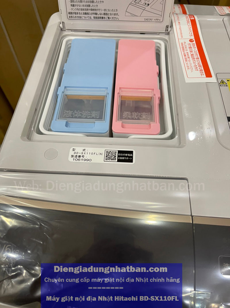 Tổng kho Máy giặt nội địa Nhật Hitachi BD-SX110FL New Giá Rẻ Nhất